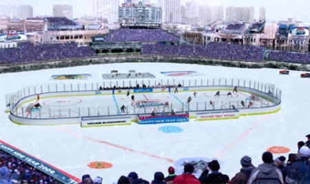 Layout for the Winter Classic (Courtesy of ChicagoBlackhawks.com)